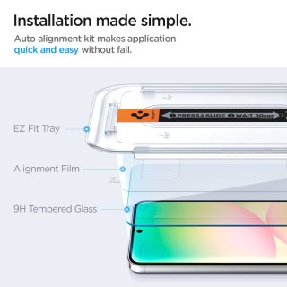 Szkło Hartowane SPIGEN Glas.Tr ”Ez Fit” 2-Pack Galaxy A56 5G / S24 Fe Clear