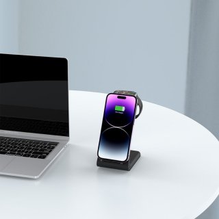 Tech-Protect Qi15w-A36 3In1 Wireless Charger For Apple Black