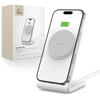 Tech-Protect Qi15w-A38 Magnetic Magsafe Wireless Charger White