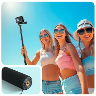 Tech-Protect Ga100 Monopad & Selfie Stick Gopro / Dji Black