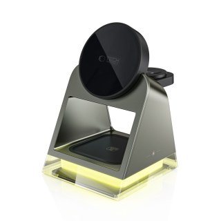 Tech-Protect Qi15w-A43 3In1 Magnetic Magsafe Wireless Charger Black