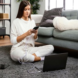 Tech-Protect Ultraboost Lite Lightning Cable PD 27W / 3A 200Cm Mauve