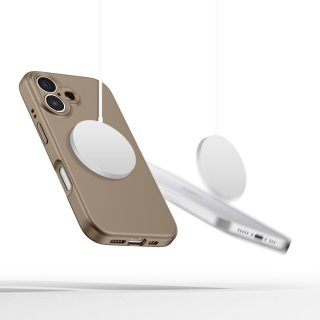 Tech-Protect Liquid Silicone Magsafe Iphone 16 Chocolate Brown