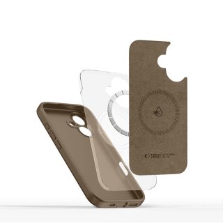 Tech-Protect Liquid Silicone Magsafe Iphone 16 Chocolate Brown