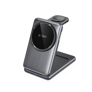 Tech-Protect Qi15w-A42 3In1 Magnetic Magsafe Wireless Charger Space Grey