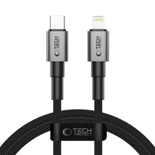 Tech-Protect Ultraboost Dna Lightning Cable PD 27W / 3A 100Cm Iron Grey