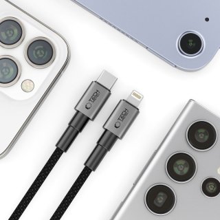 Tech-Protect Ultraboost Dna Lightning Cable PD 27W / 3A 100Cm Iron Grey