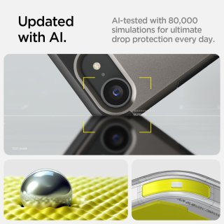 SPIGEN Tough Armor Mag Magsafe Iphone 16E Gunmetal