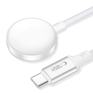 Tech-Protect Mc02 Ultraboost Magnetic Charger Type-C Cable 100Cm Apple Watch White