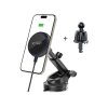 Tech-Protect Mm15w-V4 Magnetic Magsafe Dashboard & Vent Car Mount Wireless Charger 15W Black