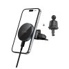 Tech-Protect Mm15w-V5 Magnetic Magsafe Cd & Vent Car Mount Wireless Charger 15W Black/Black