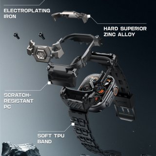 Supcase Ub Ore Apple Watch ULTRA 1 / 2 (49 MM) Black