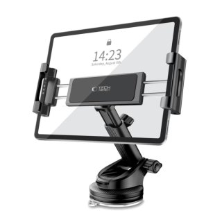 Tech-Protect V4 Universal Windshield & Dashboard Car Mount For Tablet Black