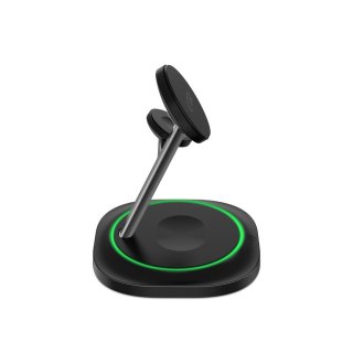 Tech-Protect Qi15w-A46 3In1 Magnetic Magsafe Wireless Charger Black