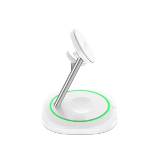 Tech-Protect Qi15w-A46 3In1 Magnetic Magsafe Wireless Charger White