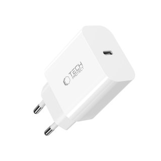 Tech-Protect Nc20w 1-Port Network Charger PD 20W + Type-C Cable White
