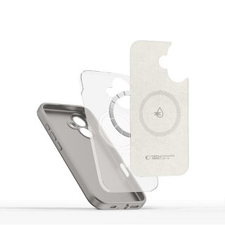 Tech-Protect Liquid Silicone Magsafe Iphone 16E Stone Grey