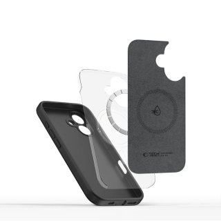 Tech-Protect Liquid Silicone Magsafe Iphone 16E Black