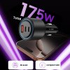 Tech-Protect Cc04 3-Port Car Charger PD 175W Black