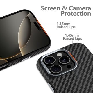 Tech-Protect Ion Carbon Magsafe Iphone 16E Black/Silver