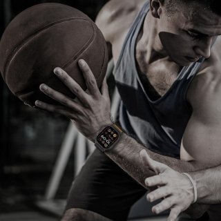 Tech-Protect Nylon Clasp Apple Watch 6 / 7 / 8 / 9 / 10 / SE / ULTRA 1 / 2 (44 / 45 / 46 / 49 MM) Black