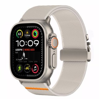 Tech-Protect Nylon Clasp Apple Watch 6 / 7 / 8 / 9 / 10 / SE / ULTRA 1 / 2 (44 / 45 / 46 / 49 MM) Titanium