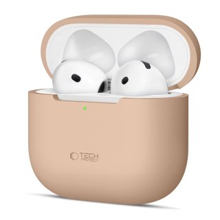 Tech-Protect Silicone Apple Airpods 4 Cafe Latte