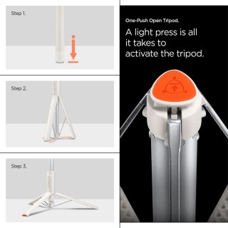 SPIGEN S541w BLUETOOTH Selfie Stick Tripod Dune Beige