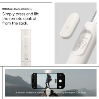 SPIGEN S541w BLUETOOTH Selfie Stick Tripod Dune Beige