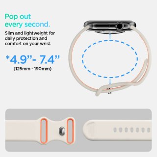SPIGEN Nano Pop Apple Watch 6 / 7 / 8 / 9 / 10 / SE (40 / 41 / 42 MM) Orange Beige