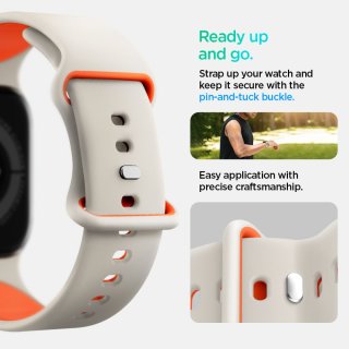 SPIGEN Nano Pop Apple Watch 6 / 7 / 8 / 9 / 10 / SE (40 / 41 / 42 MM) Orange Beige