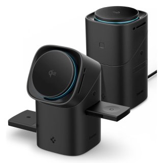 SPIGEN Essential Ef223ms 3In1 Qi2 Rotary Magnetic Magsafe Wireless Charger Black