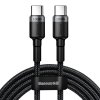 Baseus PD100W/QC3.0 TYPE-C CABLE 200CM GREY/BLACK