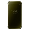 Oryginalne Etui Futerał Samsung Clear View Cover EF-ZG920BFEGWW Samsung Galaxy S6 G920 Złote
