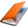 Oryginalne Etui Futerał Samsung Flip Wallet Cover EF-WG920POEGWW Samsung Galaxy S6 G920 Pomarańczowe