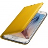 Oryginalne Etui Futerał Samsung Flip Wallet Cover EF-WG920PYEGWW Samsung Galaxy S6 G920 Żółte