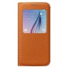 Oryginalne Etui Futerał Samsung S View Fabric Cover EF-CG920BOEGWW Samsung Galaxy S6 G920 Pomarańczowe