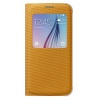 Oryginalne Etui Futerał Samsung S View Fabric Cover EF-CG920BYEGWW Samsung Galaxy S6 G920 Żółte