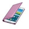 Oryginalne Etui Futerał Samsung Flip Cover EF-WG900BP Samsung Galaxy S5 Neo G903F Różowy